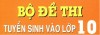 Mỗi ngày một đề tuyển sinh 10