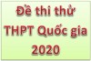 Đề thi thử Toán THPT Quốc gia 2020 lần 1 trường Nguyễn Đăng Đạo – Bắc Ninh