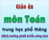 Giáo án Toán THPT định hướng phát triển năng lực