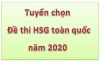 Tuyển chọn đề thi HSG toàn quốc năm 2020