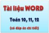 [File word] Tài liệu toán 10, 11, 12 (2019 – 2020)