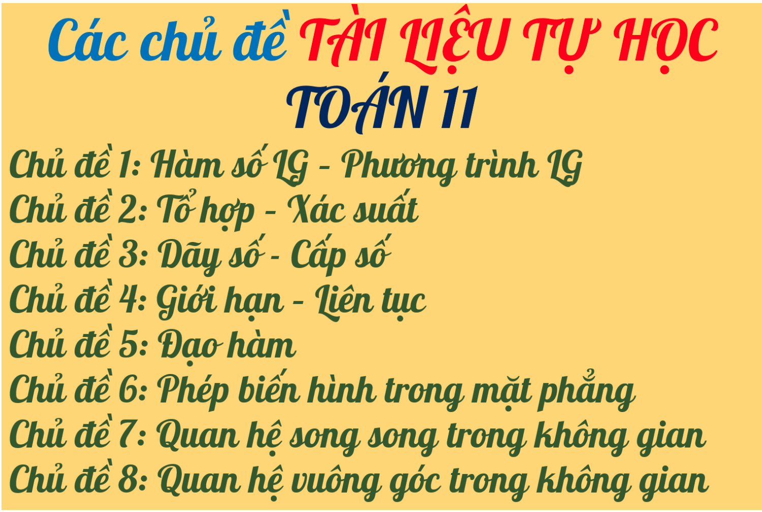CHU DE 11