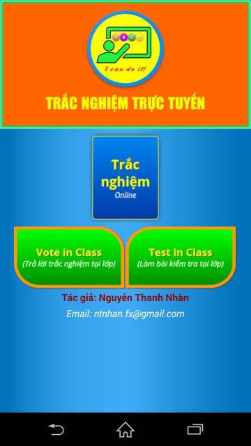Ứng dụng :" Trắc nghiệm trực tuyến 2019" trên Android và iOS
