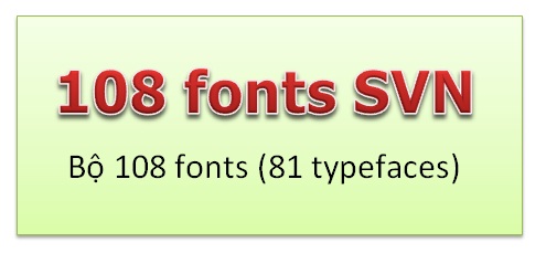 Tổng hợp Font SVN đẹp dành cho biên tập tài liệu