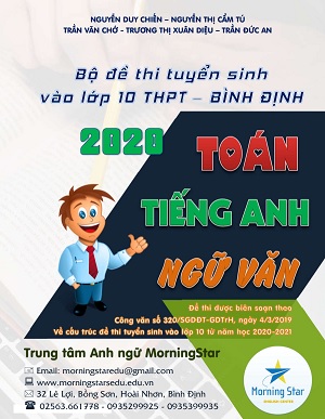 Bộ đề thi tuyển sinh vào lớp 10 năm 2020 tỉnh Bình Định