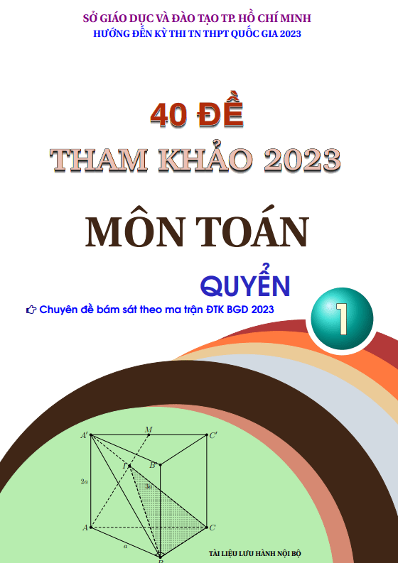 Tuyển tập 40 đề ôn thi tốt nghiệp THPT năm 2023 môn Toán
